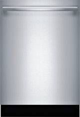 Bosch 800 Series Built-In Dishwasher, 24-Inch Top-Control Design with CrystalDry, Stainless Steel Tub and 3rd Rack, 40 dBa, Stainless Steel