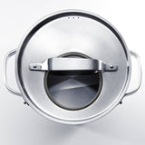 IKEA SENSUELL 5.8 qt Stainless Steel Pot with Lid in Gray