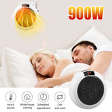 JahyShow 900W Plug-In Electric Heater Fan with Remote Timer and Digital Thermostat for Wall Sockets
