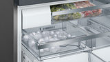 Bosch 800 Series Smart French Door Refrigerator, 21 Cu. Ft. Counter-Depth Design in Black Stainless Steel