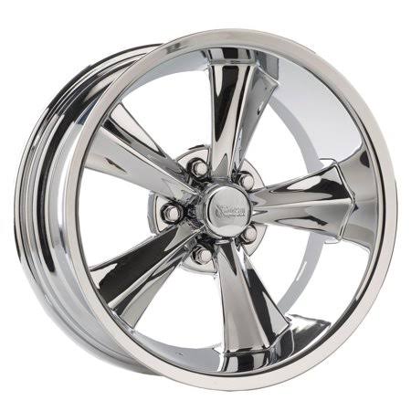 Rocket Racing R14-786145 Booster Wheel, 17×8 with 5×4-3/4 Bolt Pattern, 4-1/2 Backspacing, Silver