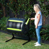 65-Gallon Compost Tumbler with Integrated Cart