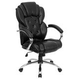 Flash Furniture High-Back Executive Office Chair with Transitional Styling, LeatherSoft Upholstery and Swivel Base