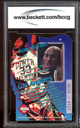 1996 Collectors Edge Key Kraze Die-Cut #3 Kobe Bryant Rookie Card, BGS BCCG 9 NM+