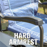 TIMBER RIDGE Portable Directors Camping Chair with Swivel Back, Side Table and Heavy-Duty 350 lb Capacity