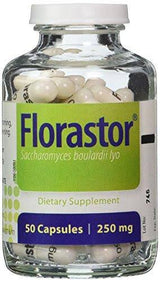Florastor Probiotic Capsules, 250mg, 100 Count, Pack of 2
