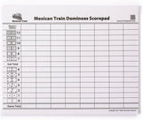 Yellow Mountain Imports Mexican Train Dominoes Set with Double 12 Dominoes, Numerals, Wooden Hub, and Train Mark