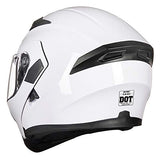 ILM Model 902 Modular Motorcycle Helmet with Flip-Up Full-Face Design, Dual Visors, DOT Certification, and 6 Colors