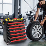 Rolling Metal Tool Chest with 5 Lockable Drawers, Mobile Garage Storage Cabinet on Wheels for Workshop, Warehouse or Repair Shop
