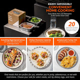Tovala Gen 2 Smart Steam Countertop Oven in Black & Stainless Steel, Featuring WiFi Smartphone Control, Convection Cooking, and 5 Programmable Modes for Toast, Steam, Bake, Broil & Reheat