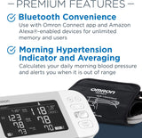 OMRON Platinum Upper Arm Blood Pressure Monitor with Bluetooth, Digital Readings for Two Users and Storage for 200 Measurements