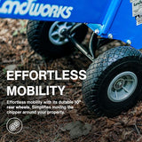 Landworks 7 HP Gas-Powered Wood Chipper, Shredder and Mulcher with Compact Rotor Assembly, Handles Branches up to 3 Inches