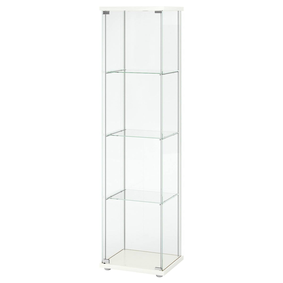 IKEA DETOLF Glass-Door Display Cabinet in White, 16 3/4×64 1/8