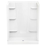 Aquatic 6034CS-AW A2 White Shower Stall, 34 in. x 60 in. x 76 in.