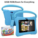 7-Inch Kids Android Tablet with 2GB RAM, 32GB Storage, Pre-Installed Kid Mode, WiFi, and Kid-Proof Protective Case