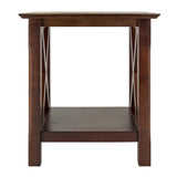 Cappuccino Xola Console Table by Winsome, Designed with 2 Drawers
