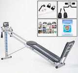 Total Gym Fit Plus Home Fitness Trainer with 14 Resistance Levels and XL Squat Stand, Blue