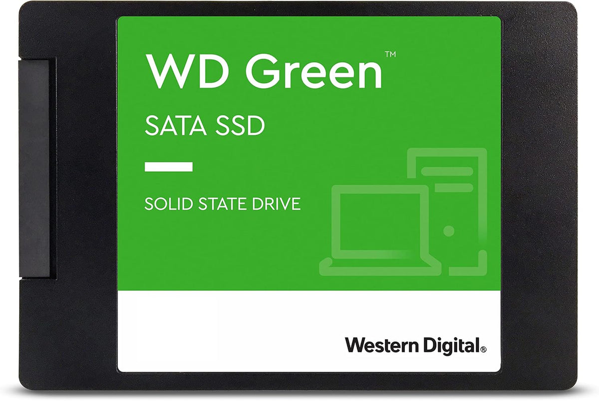 Western Digital WD Green 1TB Internal SSD, SATA III 6 Gb/s, 2.5-Inch 7mm Drive with Up to 550 MB/s Read Speed, WDS100T2G0A
