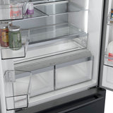 Bosch 800 Series Smart French Door Refrigerator, 21 Cu. Ft. Counter-Depth Design in Black Stainless Steel