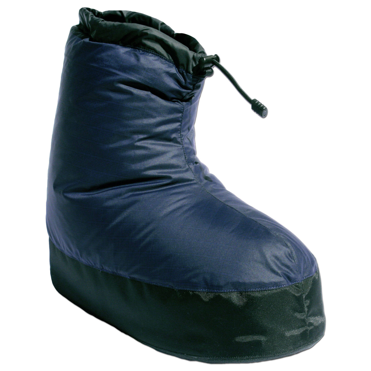 Navy Blue Down Booties, Size S by Western Mountaineering