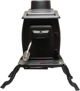 US Stove US1269E Cast Iron Log Wood Stove for 900 Sq. Ft. Spaces, Black