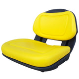 TRAC SEATS Yellow Replacement Seat for John Deere X300, X300R, X304, X320, X324, X340, X350, X350R, X354, X360, X370, X380, X384, X390 and X394, Compatible with AM136044, AUC11188 and AUC13500