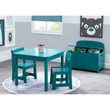Delta Children MySize Wooden Table and Chair Set for Kids, Teal