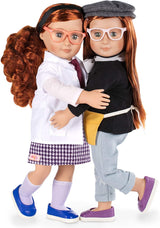 Our Generation Sia 18 Deluxe Posable Twin Science Fashion Doll by Battat, with Book and Accessories, Ages 3 Years and Up