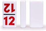 Yellow Mountain Imports Mexican Train Dominoes Set with Double 12 Dominoes, Numerals, Wooden Hub, and Train Mark