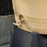 RTS Oak Rain Barrel with Brass Spigot