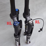 AMeLL Mountain Bike Suspension Fork for 27.5/29-Inch DH MTB, 120mm Travel with 1-1/2 Tapered Steerer, Remote, 27.5-Inch Size