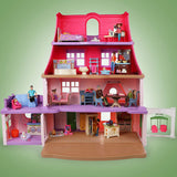 Sweet Lil Family Dollhouse People, Set of 9 Figures Featuring Grandpa, Grandma, Mom, Dad, Sister, Brother, Toddler, Twin Boy and Girl
