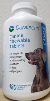 Duralactin Canine Supplement with 180 Chewable Tablets