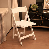 BTEXPERT 4-Piece Resin Folding Chair Set with Vinyl-Padded Seats, Lightweight Indoor and Outdoor Seating for Home, Events, Parties, Picnics, Kitchens, Churches, Schools and Weddings