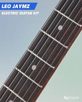 Leo Jaymz 39-Inch Full-Size ST-Style Electric Guitar Starter Kit with SSH Pickup, 5W Portable Amp, Tuner, Gig Bag, Strap and Accessories, Violet Ocean