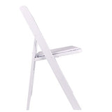 BTEXPERT 4-Piece Resin Folding Chair Set with Vinyl-Padded Seats, Lightweight Indoor and Outdoor Seating for Home, Events, Parties, Picnics, Kitchens, Churches, Schools and Weddings