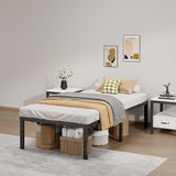 14-Inch Full Platform Bed Frame, Heavy-Duty Metal Mattress Foundation with Underbed Storage, No Box Spring Required, Easy Assembly and Noise-Free Support
